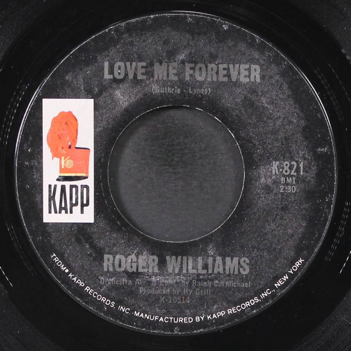 love me forever / sweet pea by ROGER WILLIAMS