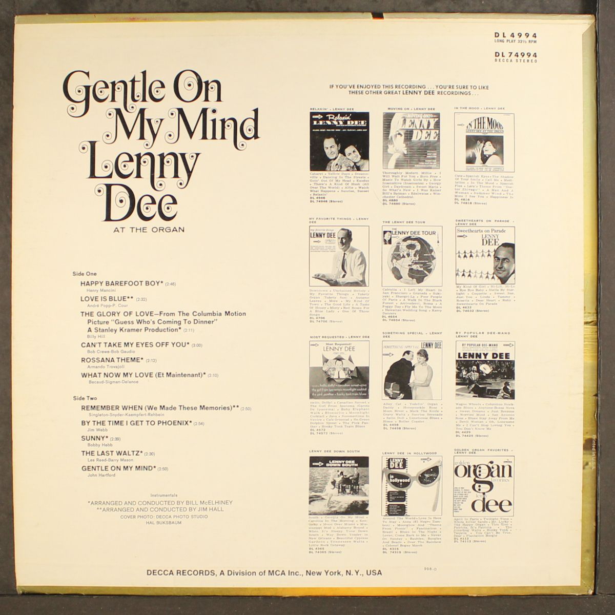 gentle on my mind by LENNY DEE