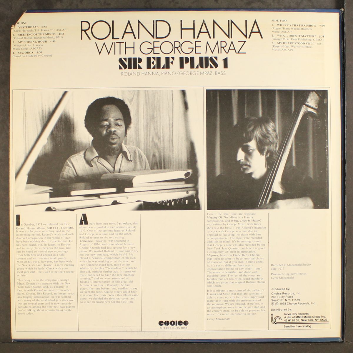 sir elf plus 1 by ROLAND HANNA