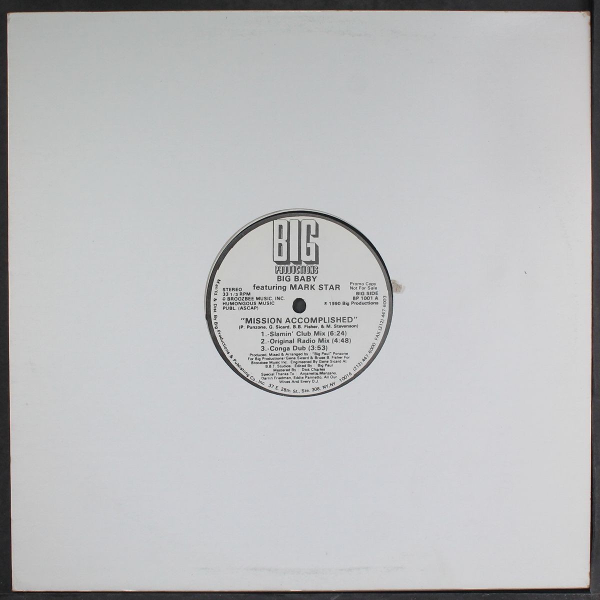 mission accomplished (5 mixes) by BIG BABY FEAT. MARK STAR