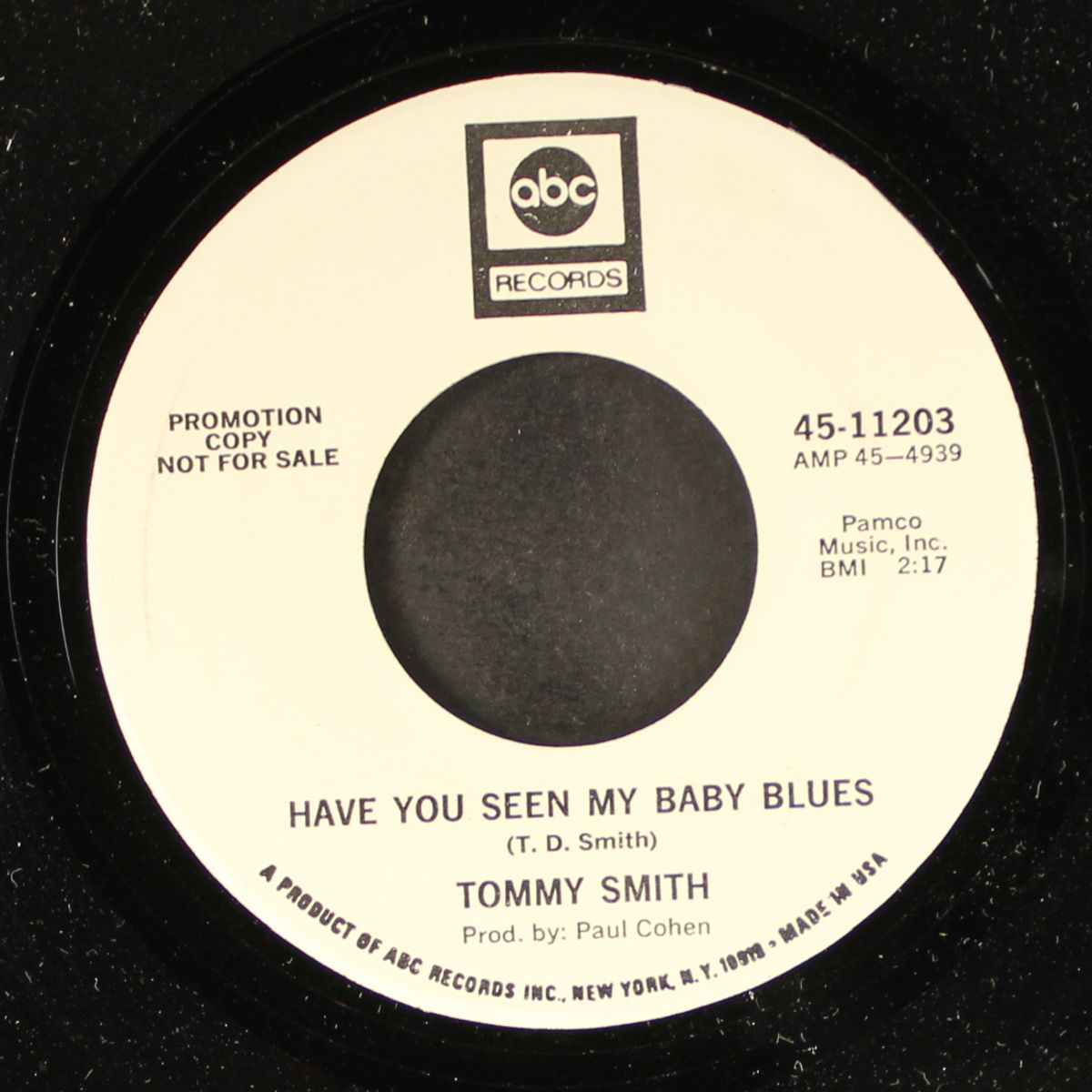 have you seen my baby blues / i want to be free by TOMMY SMITH