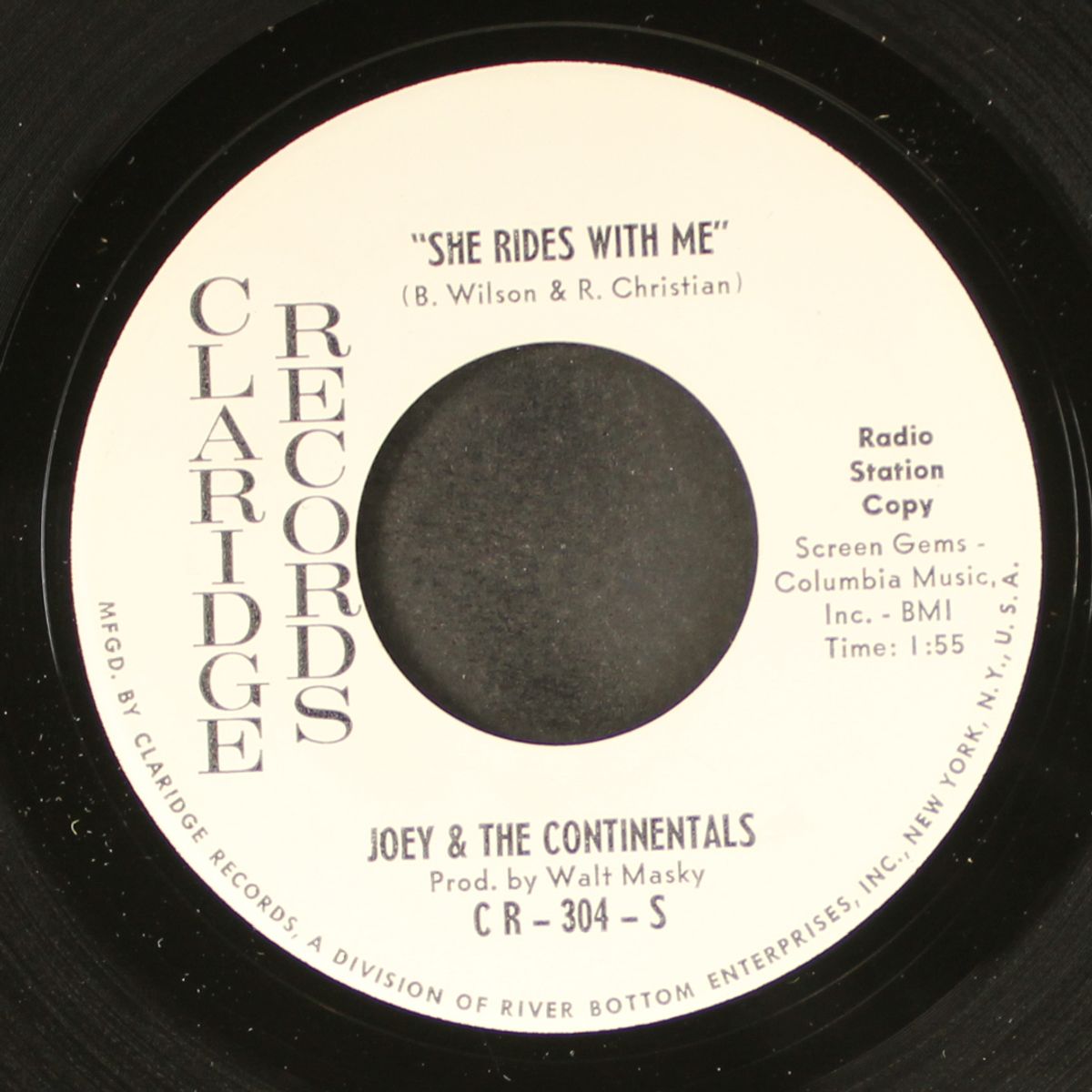she rides with me / rudy vadoo by JOEY & CONTINENTALS