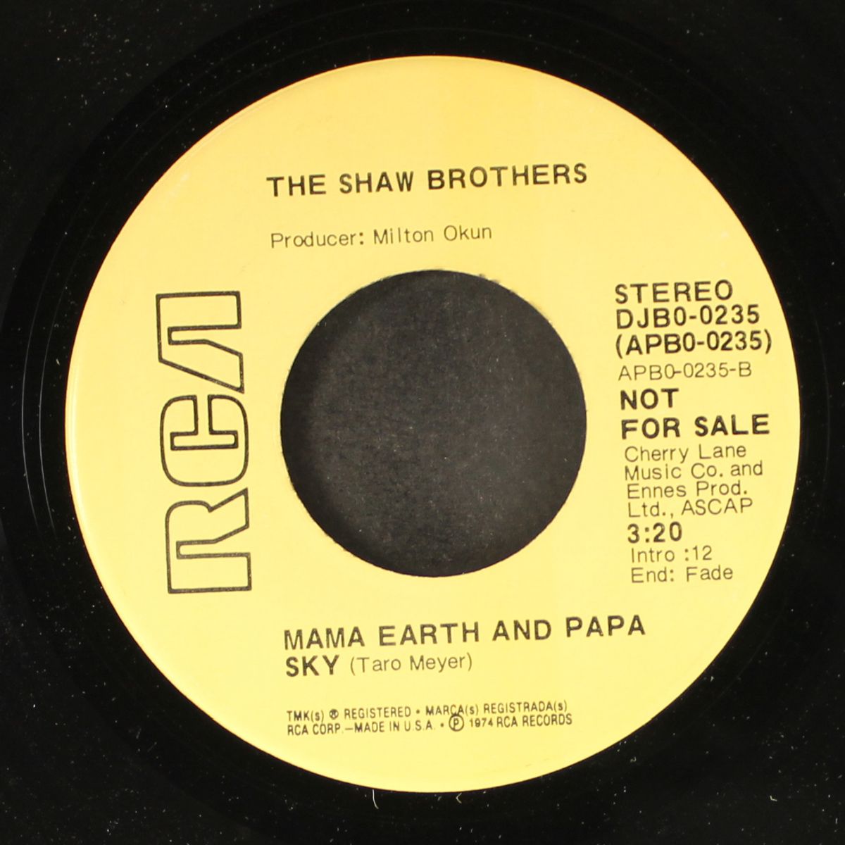 follow me / mama earth and papa sky by SHAW BROTHERS