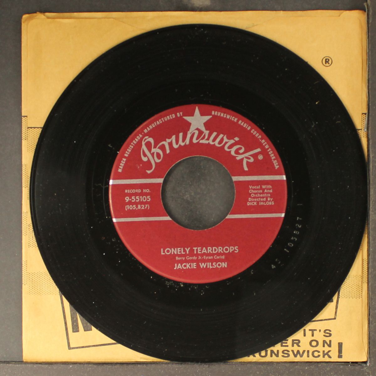 lonely teardrops / in the blue of evening by JACKIE WILSON