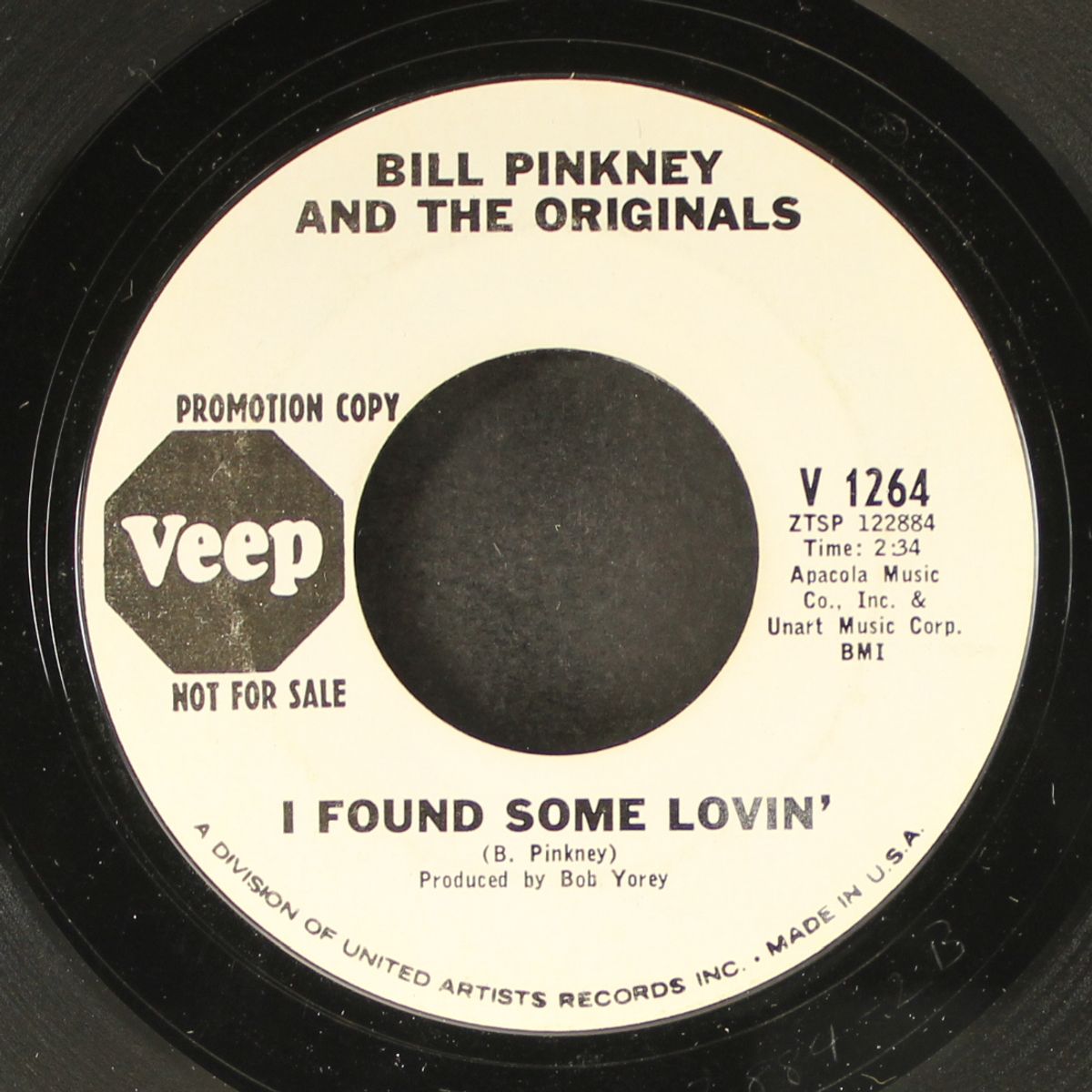 i found some lovin' / the masquerade is over by BILL PINKNEY & ORIGINALS