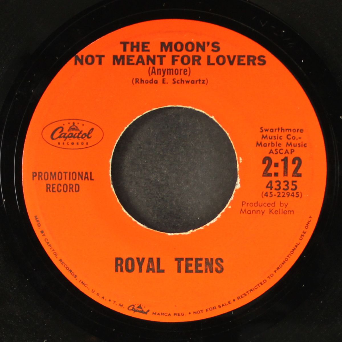 the moons not meant for lovers / was it a dream by ROYAL TEENS