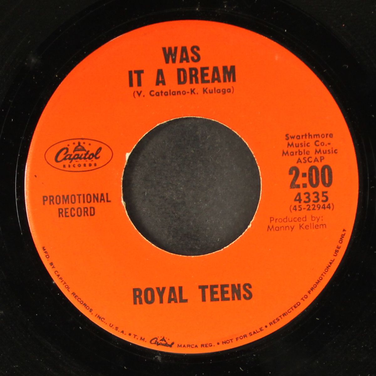 the moons not meant for lovers / was it a dream by ROYAL TEENS