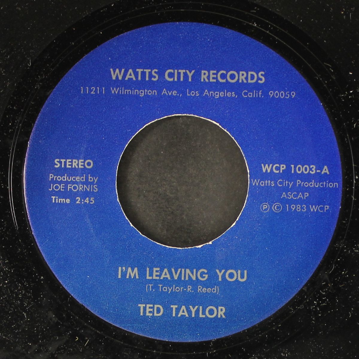 i'm leaving you / i'm going to change my way of living by TED TAYLOR
