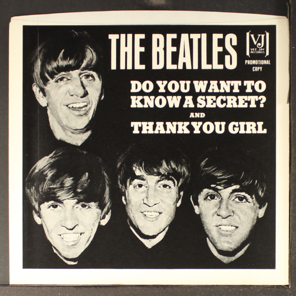 do you want to know a secret? picture sleeve only by BEATLES