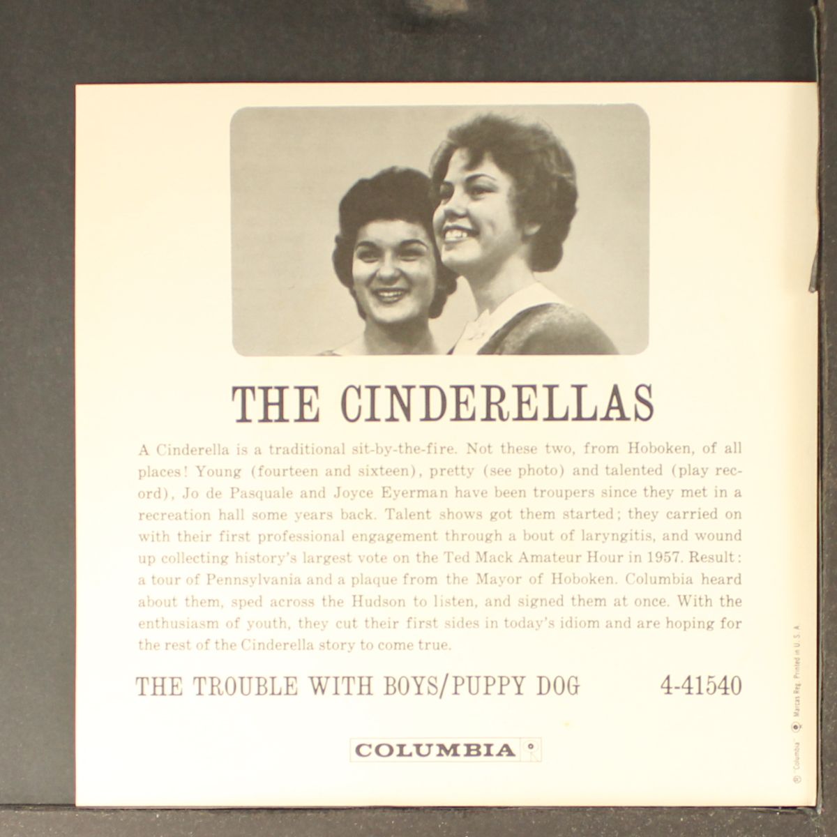 the trouble with boys / puppy dog by CINDERELLAS
