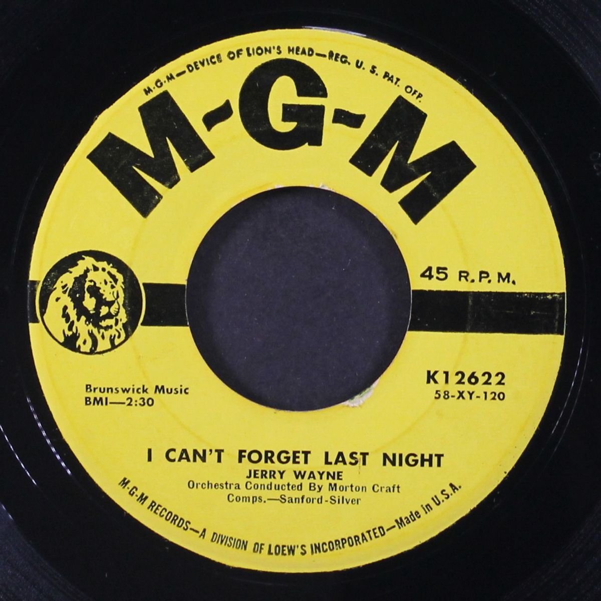 you can't be true, dear / i can't forget last night by JERRY WAYNE