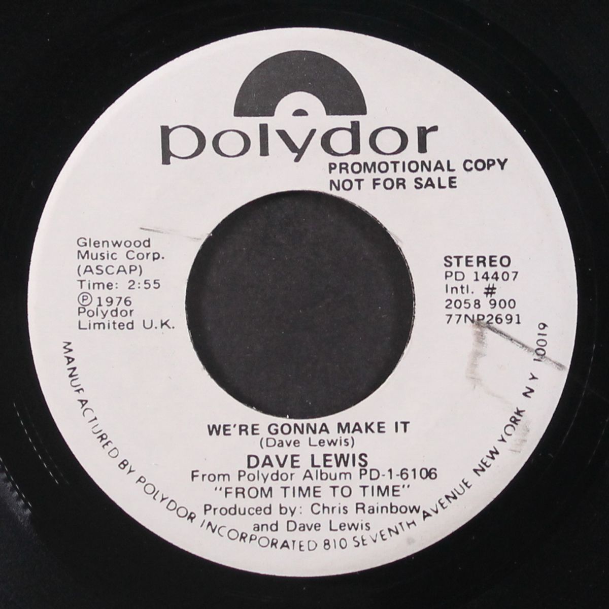 we're gonna make it / mono by DAVE LEWIS