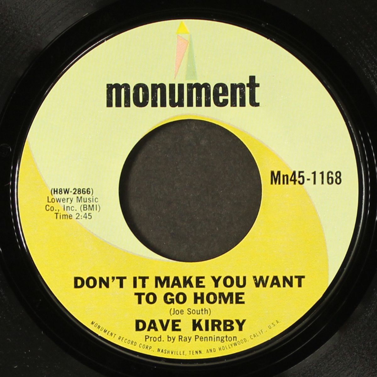 don't it make you want to go home by DAVE KIRBY