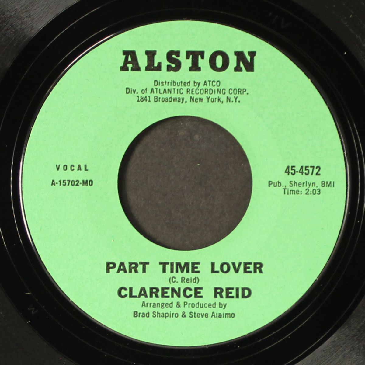 part time lover / fools are not born by CLARENCE REID