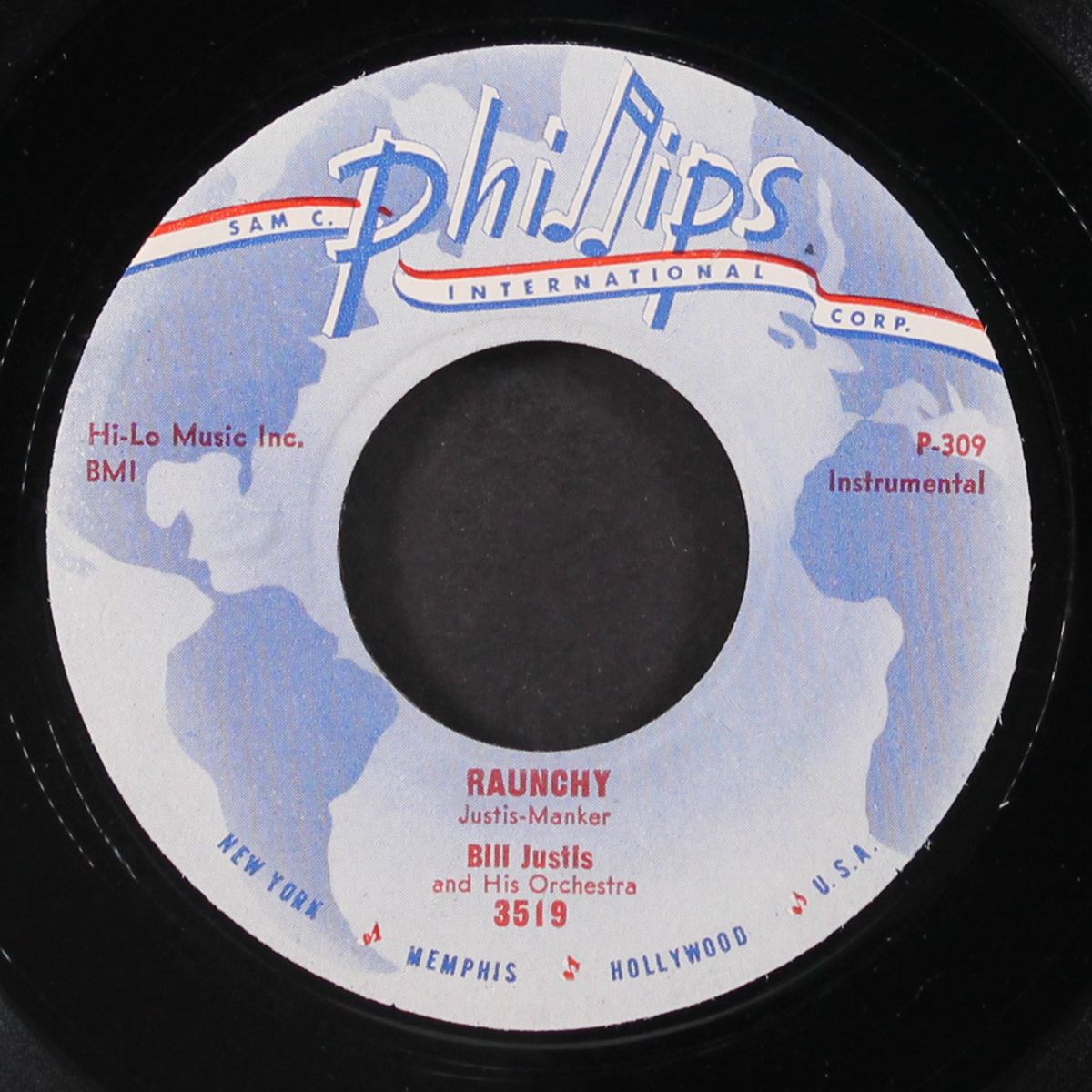 raunchy / the midnite man by BILL JUSTIS