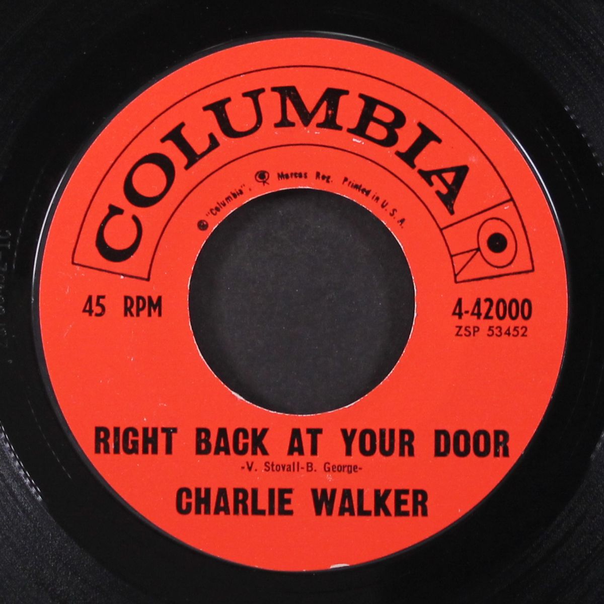 a way to free myself / right at your back door by CHARLIE WALKER