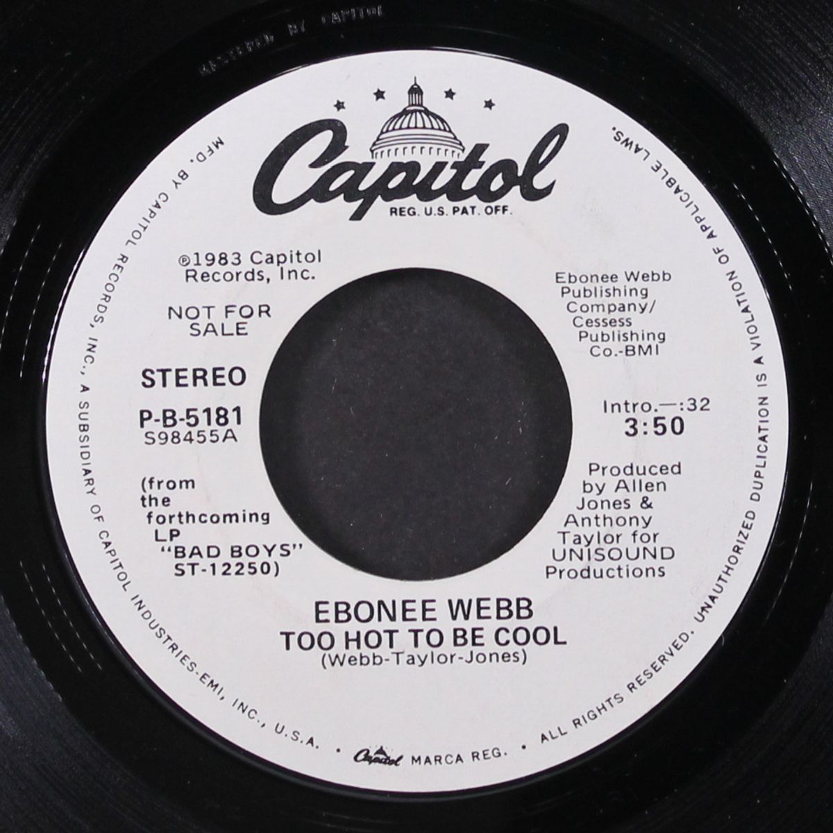 too hot to be cool / same by EBONEE WEBB