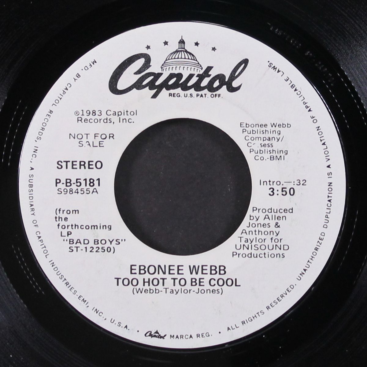 too hot to be cool / same by EBONEE WEBB