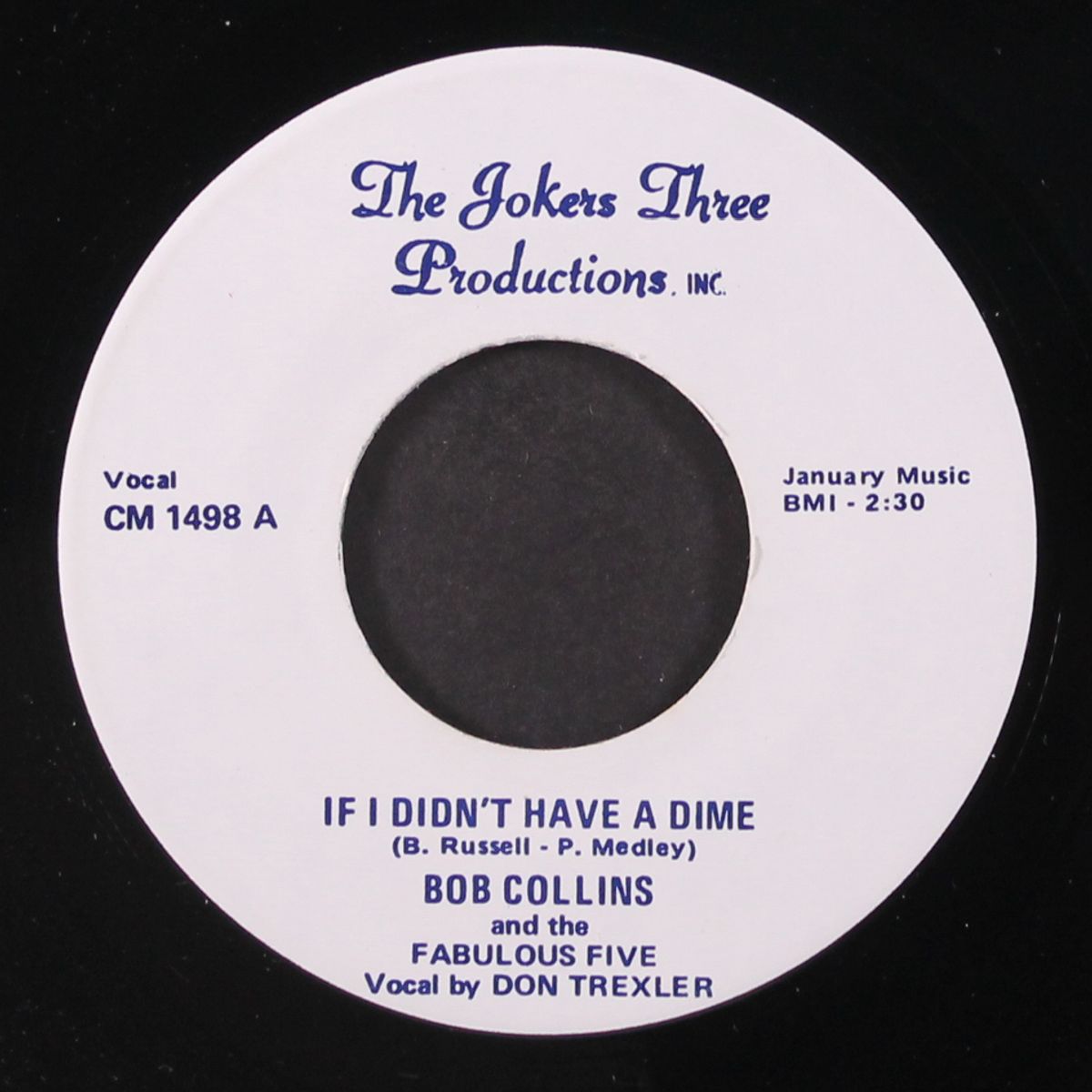 if i didn't have a dime by BOB COLLINS & FABULOUS FIVE