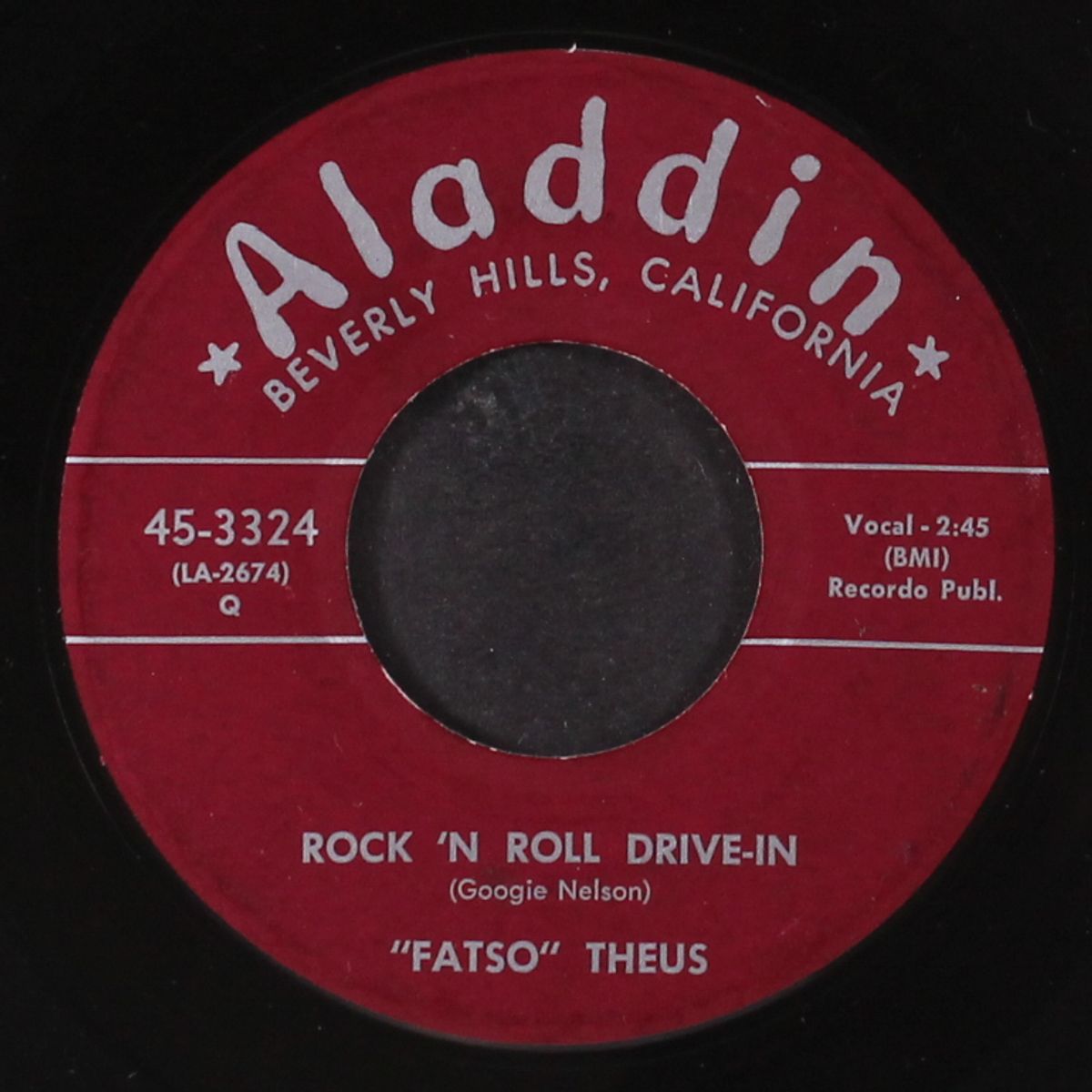 be cool my heart / rock 'n roll drive-in by FATSO THEUS & FLAIRS