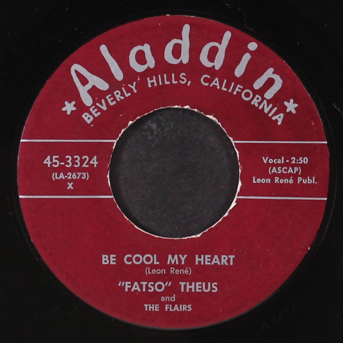 be cool my heart / rock 'n roll drive-in by FATSO THEUS & FLAIRS