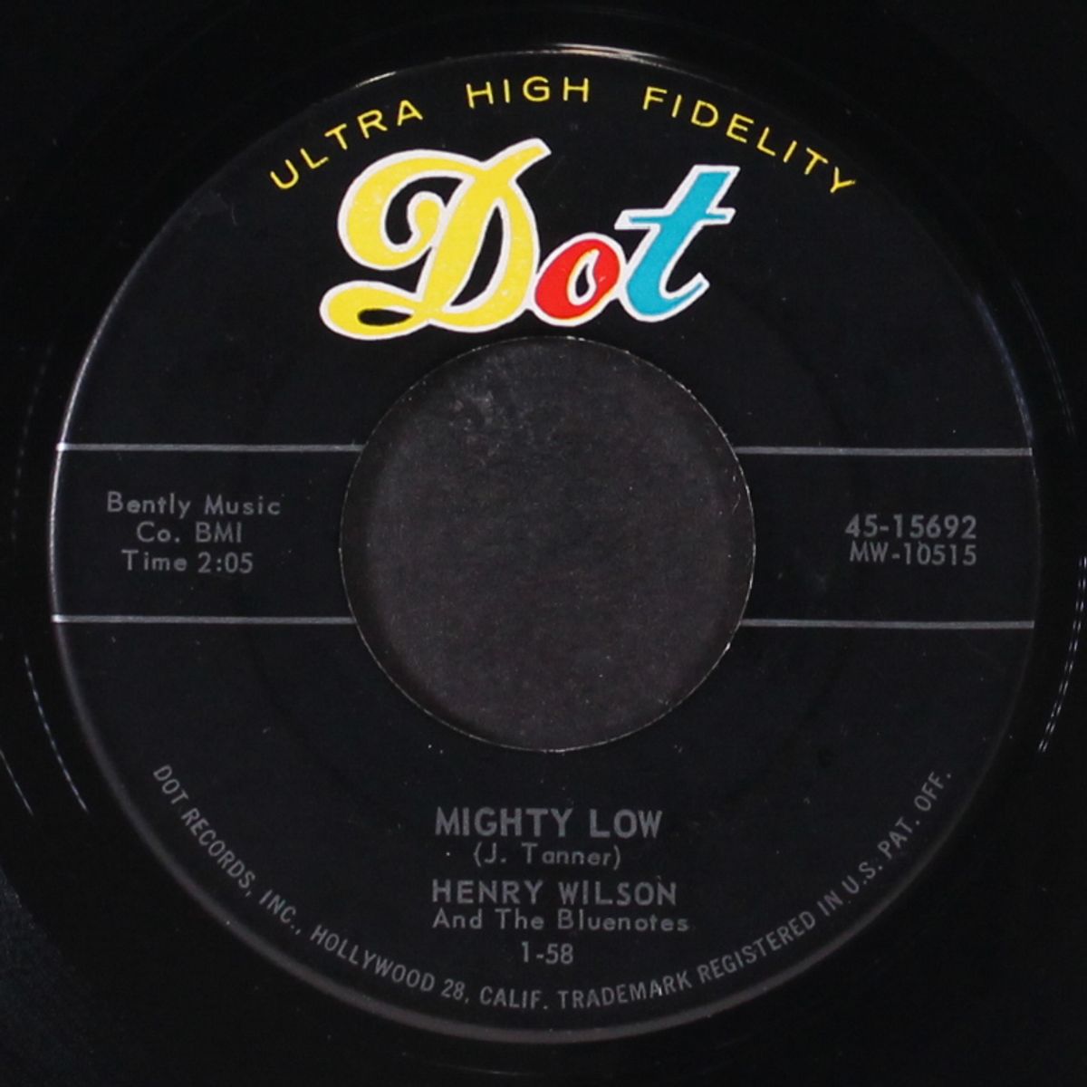 mighty low / my steady girl by HENRY WILSON
