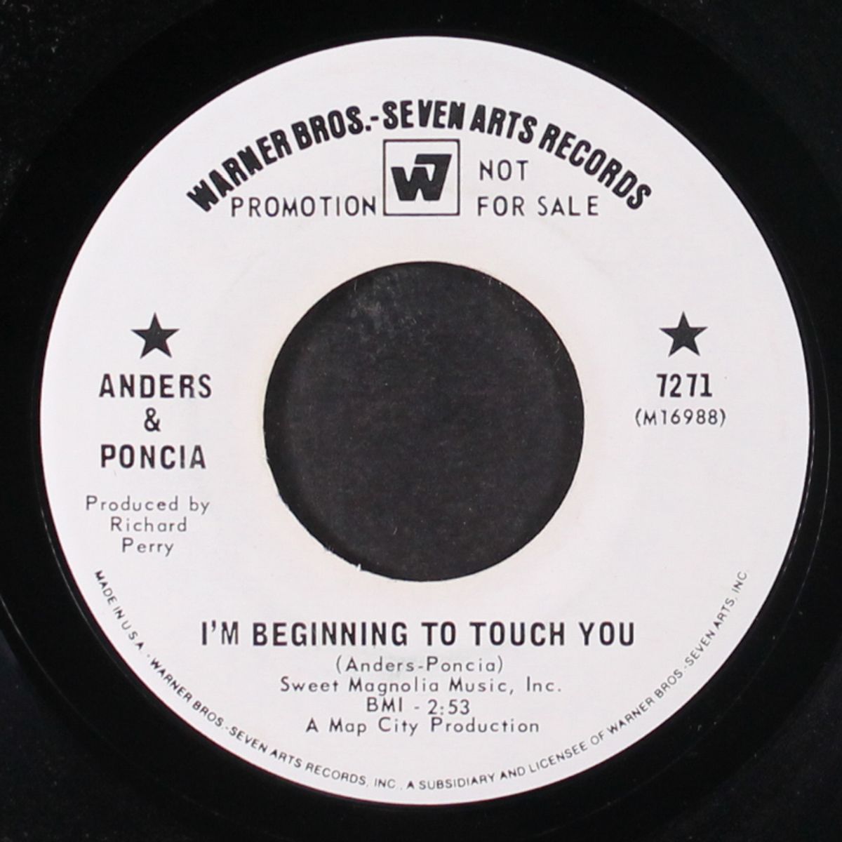 i'm beginning to touch you / take his love by ANDERS & PONCIA