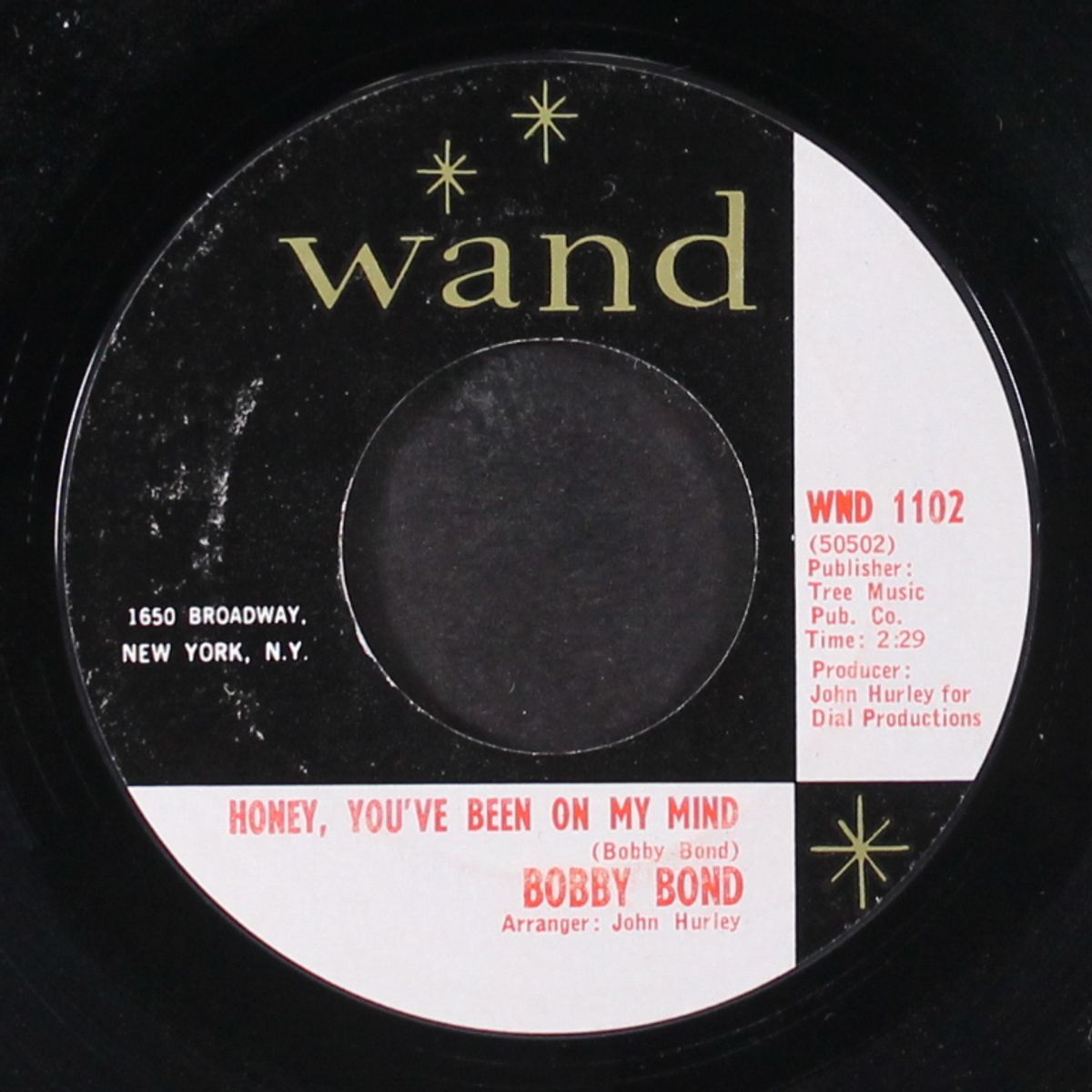 you've got time / honey you've been on my mind by BOBBY BOND