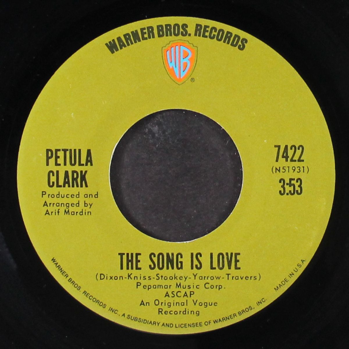 this song is love by PETULA CLARK