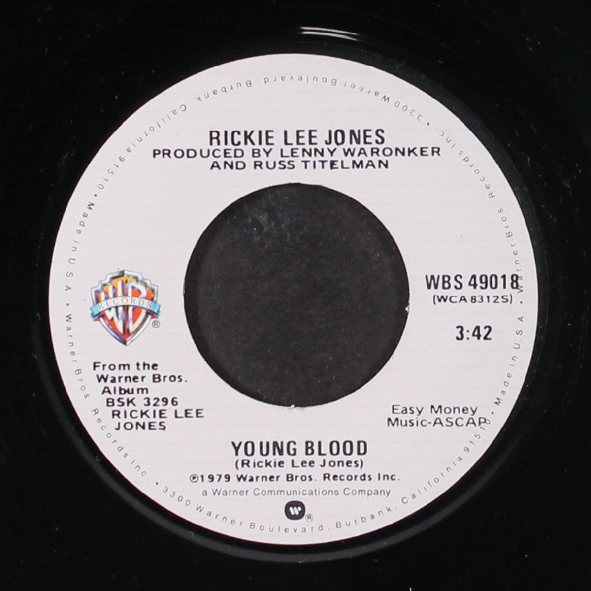 young blood / coolsville by RICKIE LEE JONES