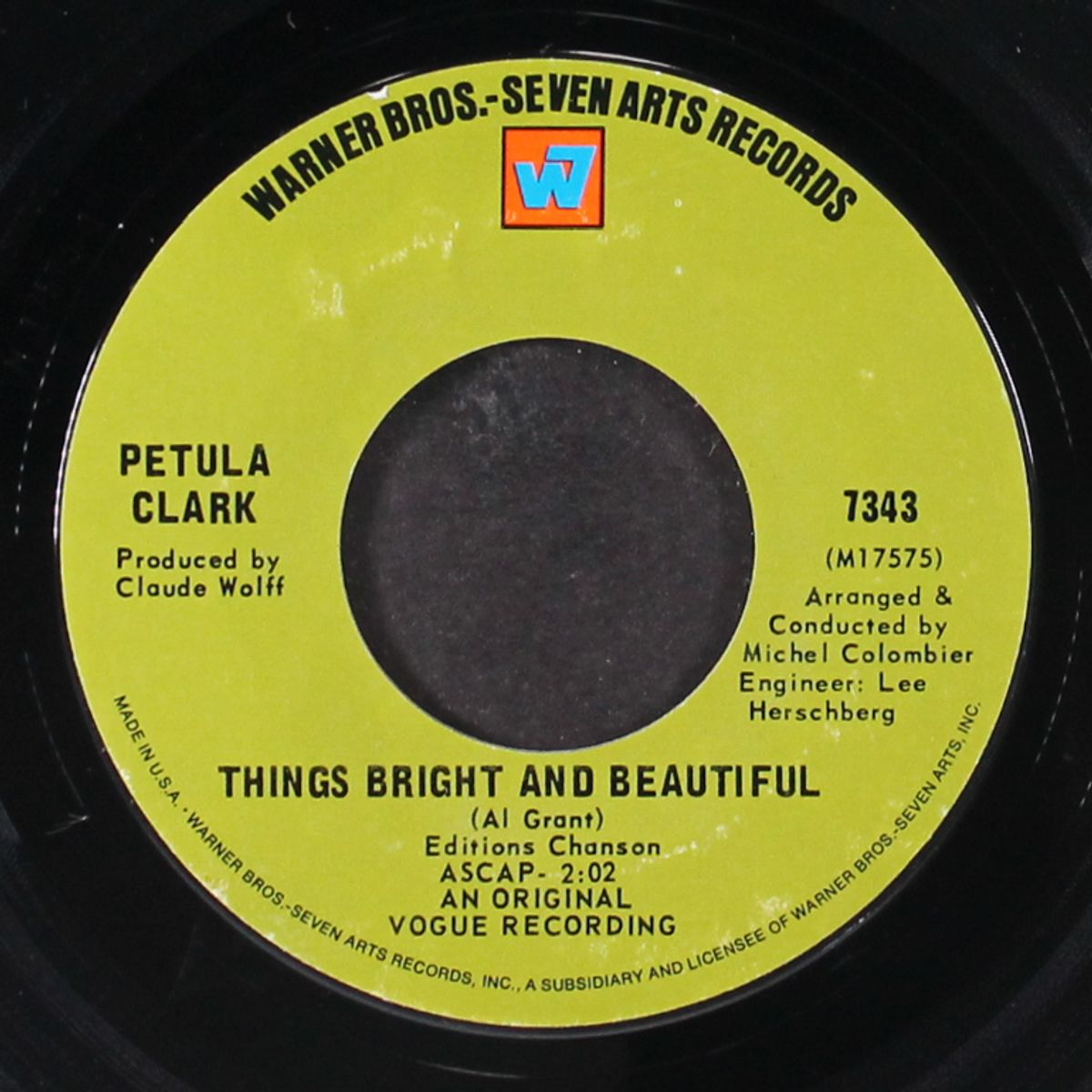 no one better than you / things bright and beautiful by PETULA CLARK
