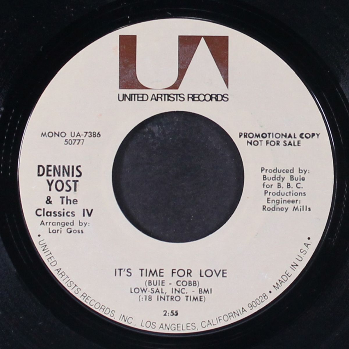 it's time for love by DENNIS YOST & CLASSICS IV