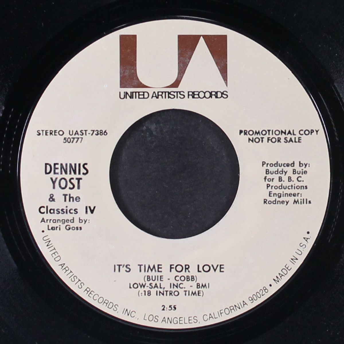 it's time for love by DENNIS YOST & CLASSICS IV