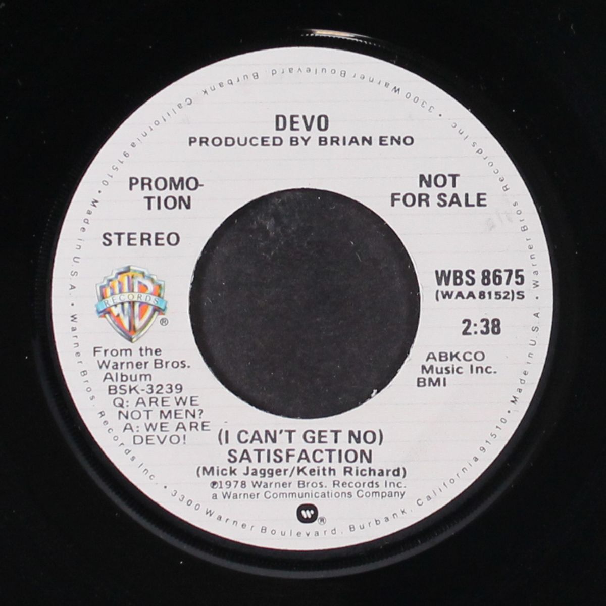 (i can't get no) satisfaction / mono by DEVO