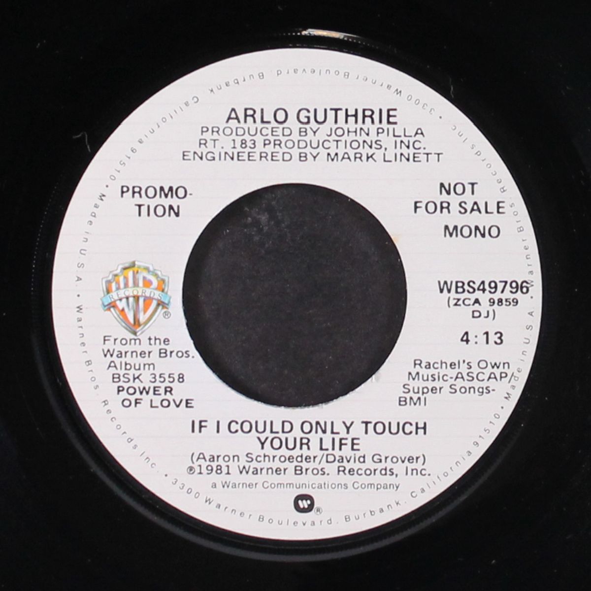 if i could only touch your life / mono by ARLO GUTHRIE