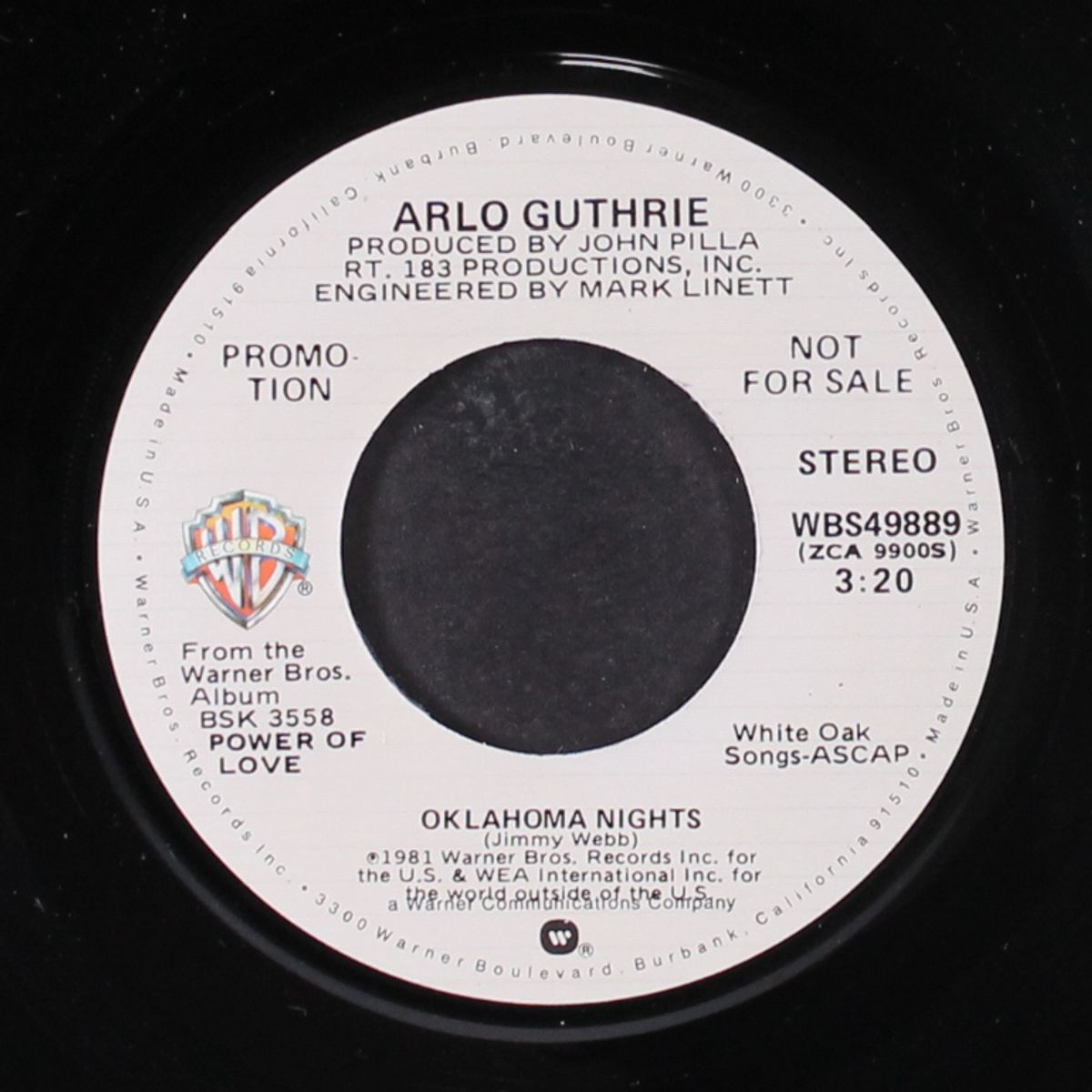 oklahoma nights / mono by ARLO GUTHRIE