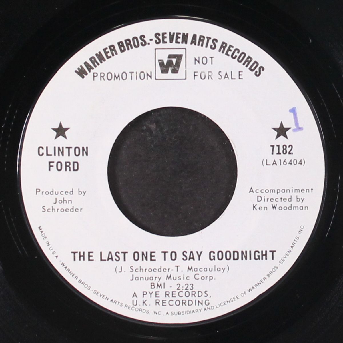 the last one to say goodnight by CLINTON FORD