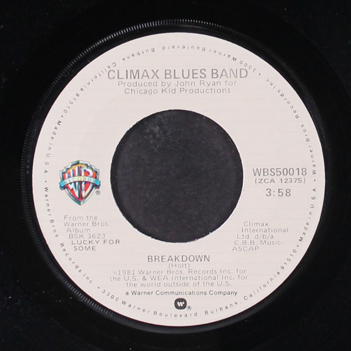 breakdown / shake it lucy by CLIMAX BLUES BAND