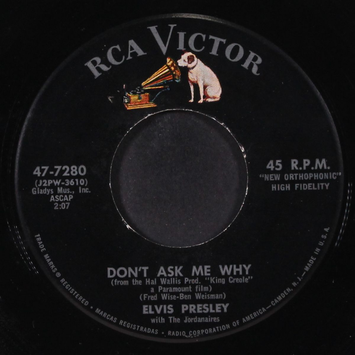 hard headed woman / don't ask me why by ELVIS PRESLEY