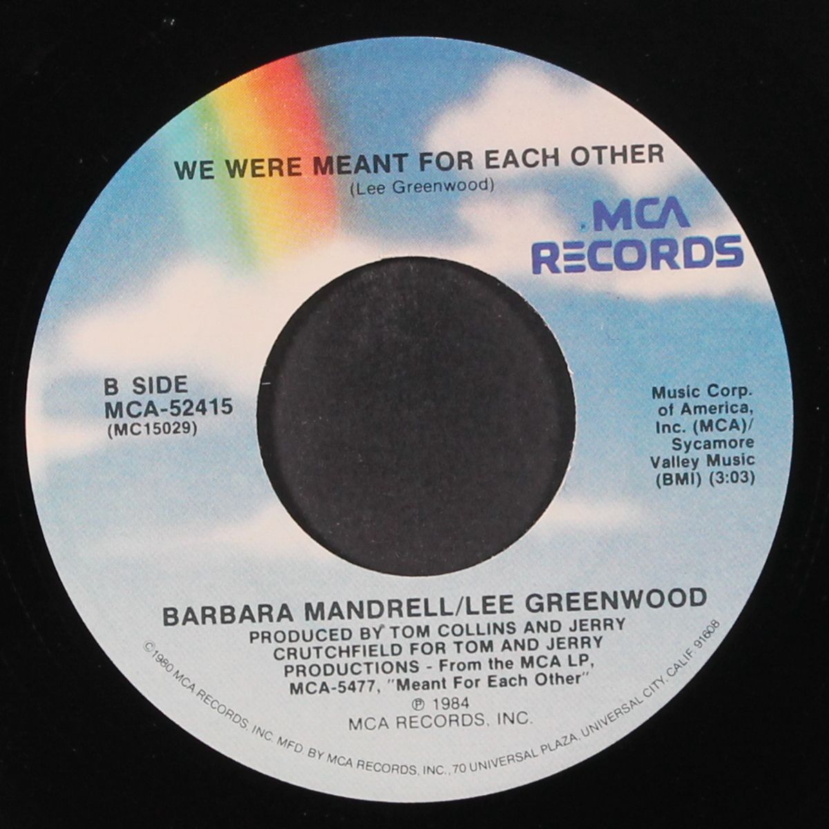 to me by BARBARA MANDRELL & LEE GREENWOOD