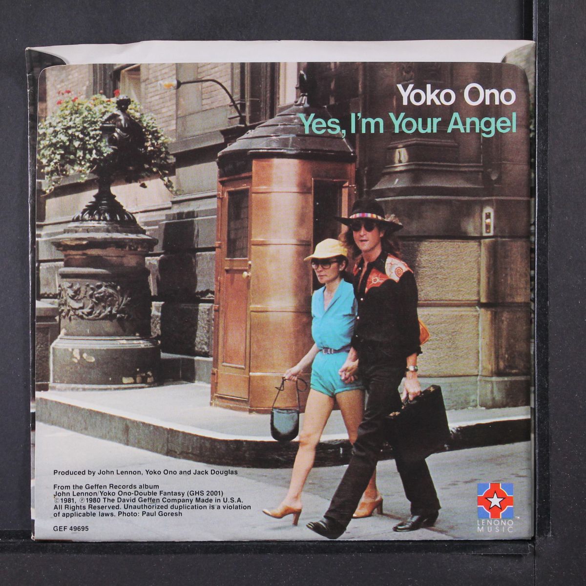 watching the wheels / yes i'm your angel by JOHN LENNON