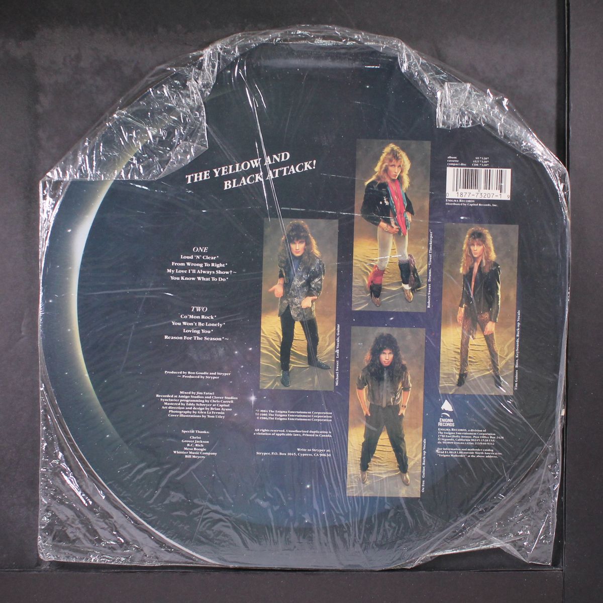 the yellow and black attack by STRYPER