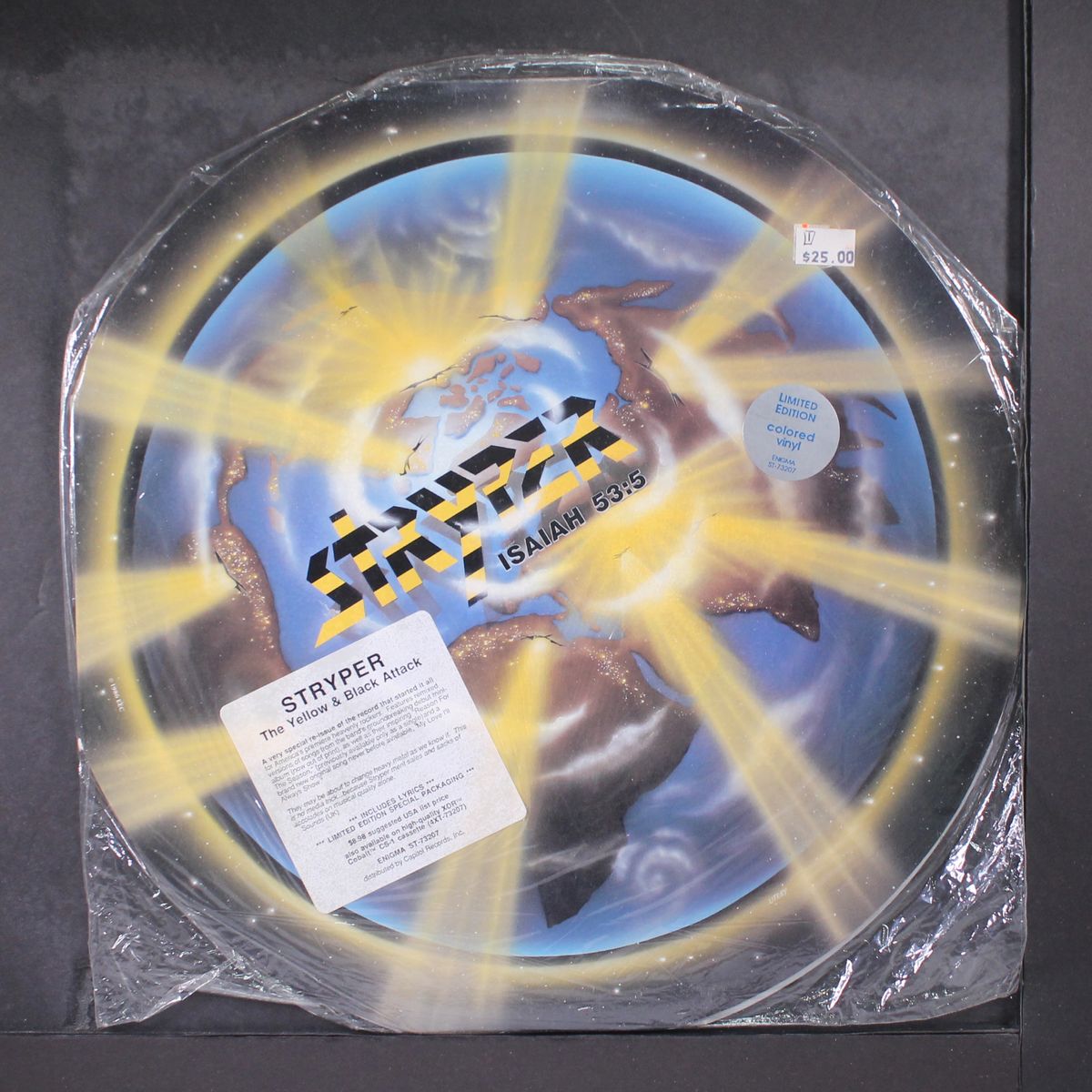 the yellow and black attack by STRYPER