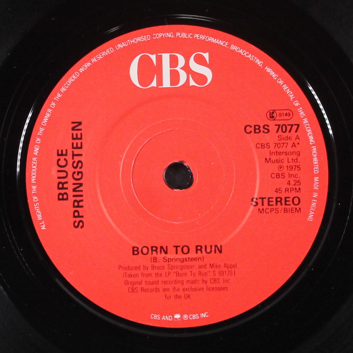 born to run by BRUCE SPRINGSTEEN