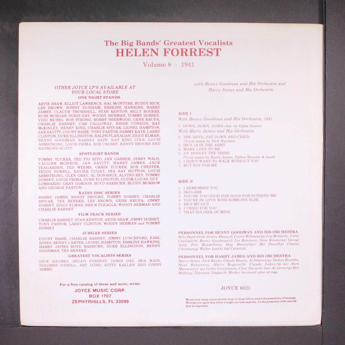 the big bands greatest vocalists vol. 8 1941 by HELEN FORREST
