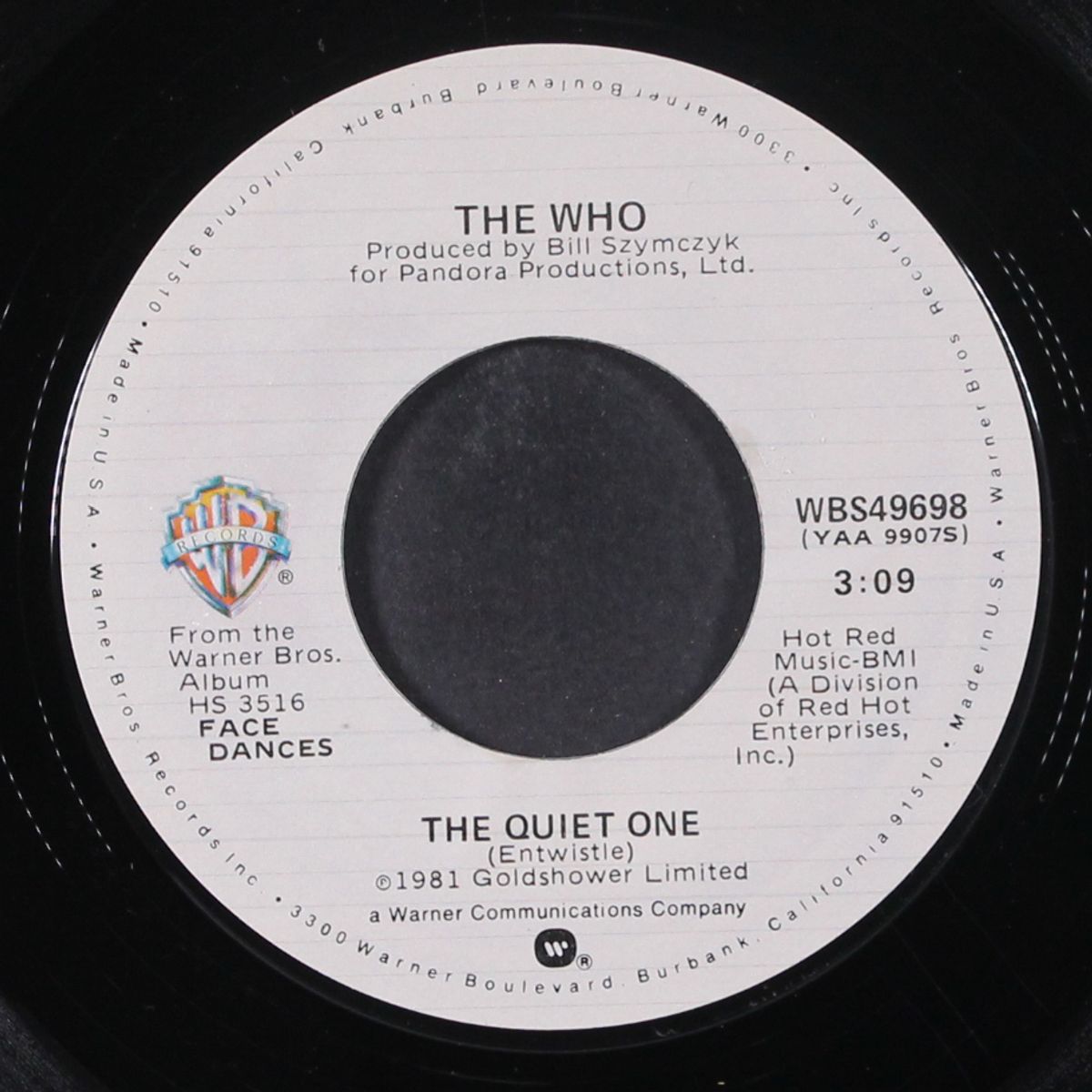 you better you bet / the quiet one by WHO