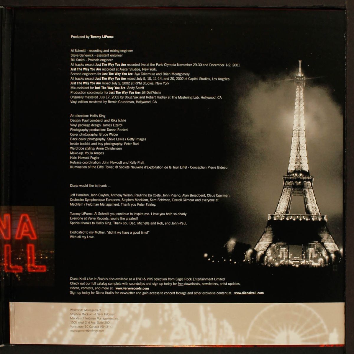 live in paris by DIANA KRALL