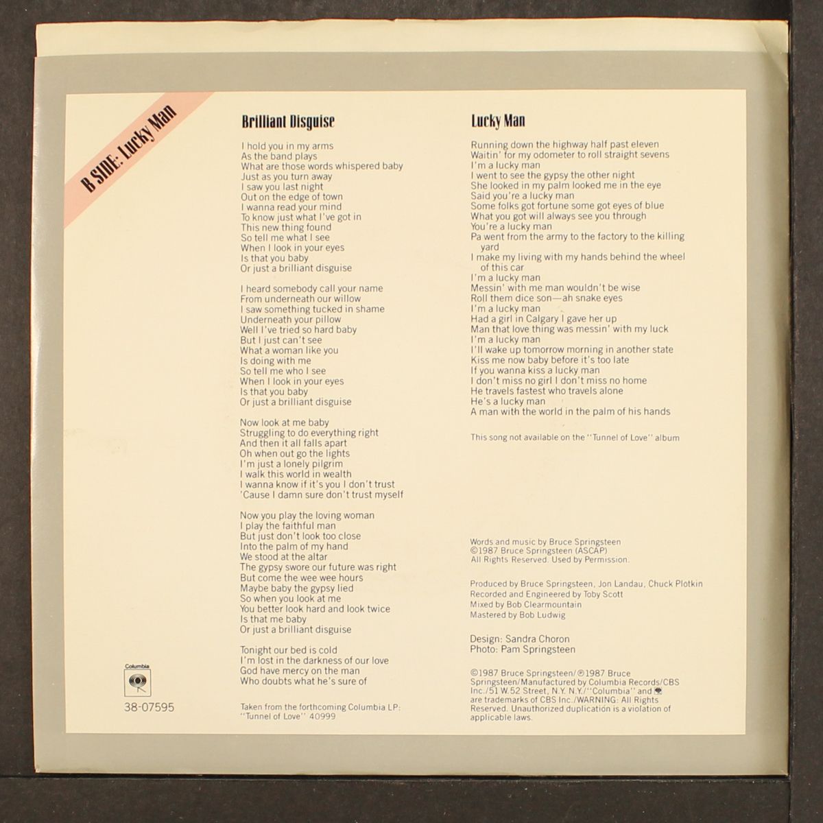 brilliant disquise by BRUCE SPRINGSTEEN
