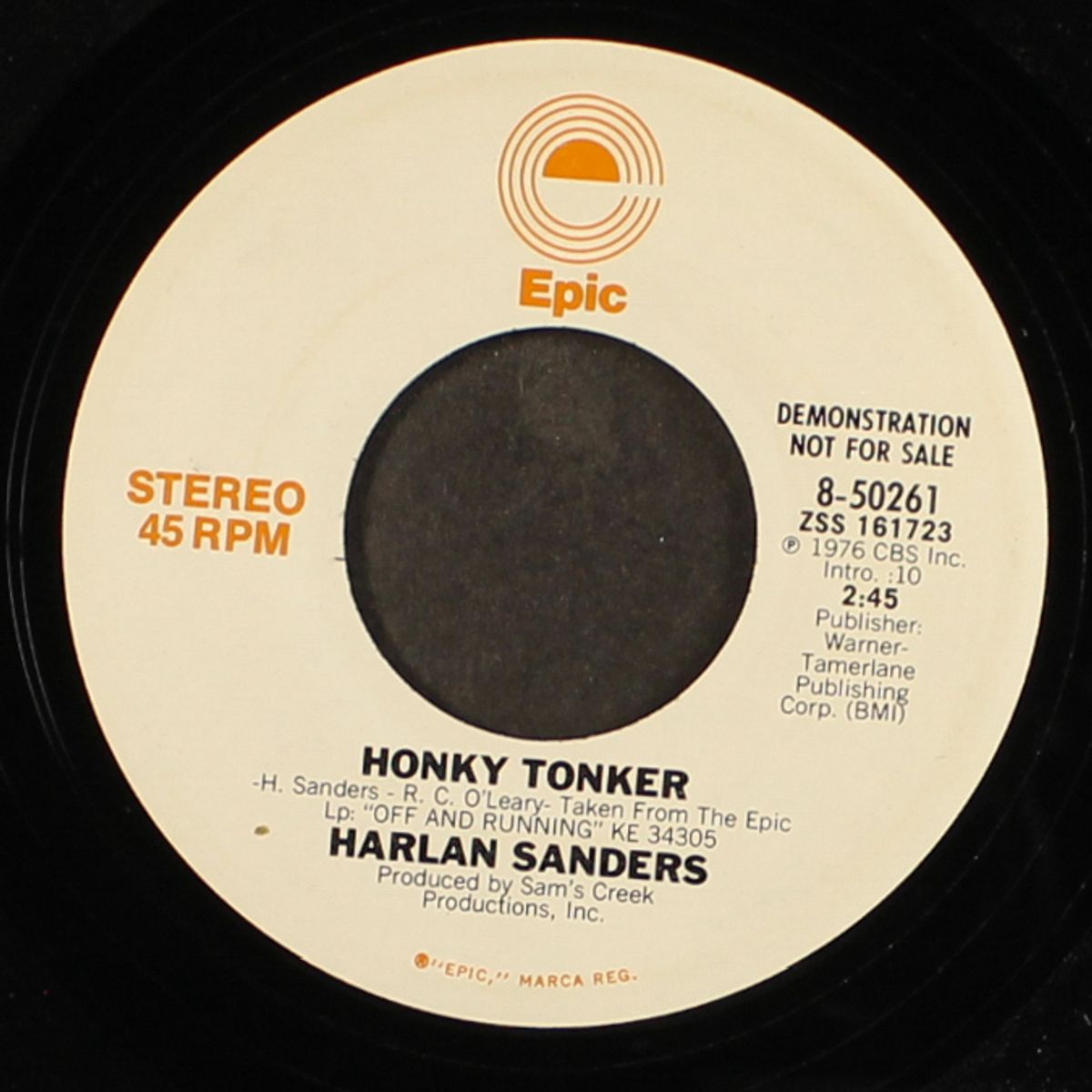 honky tonker / mono by HARLAN SANDERS