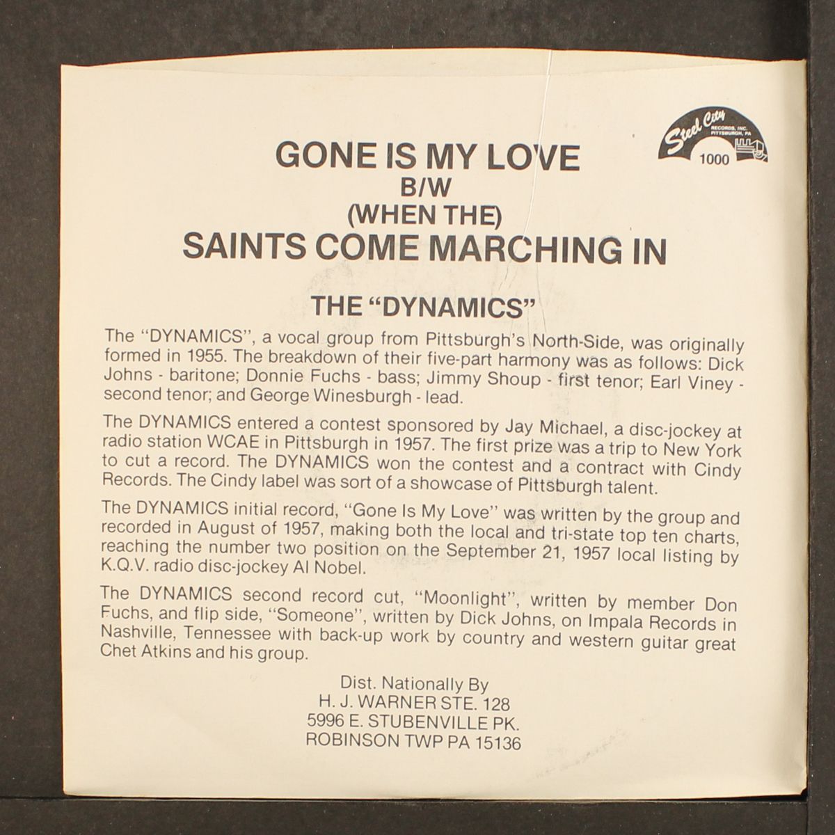 gone is my love / saints come marching in by DYNAMICS